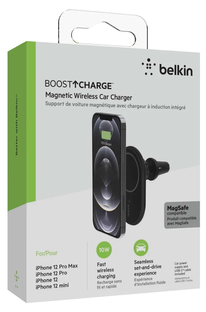 Belkin Support Induction Voiture : Fini les câbles avec le BoostCharge