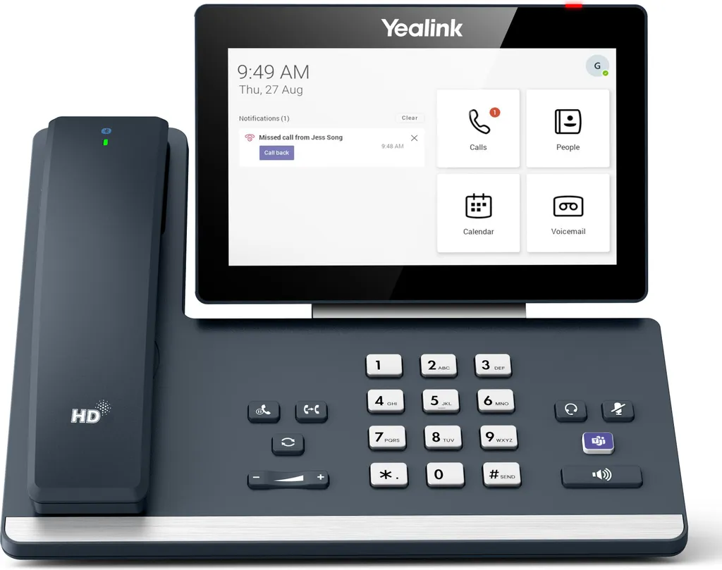 Yealink MP58 WH E2 Teams Poste IP Bluetooth avec Son HD Noise Proof