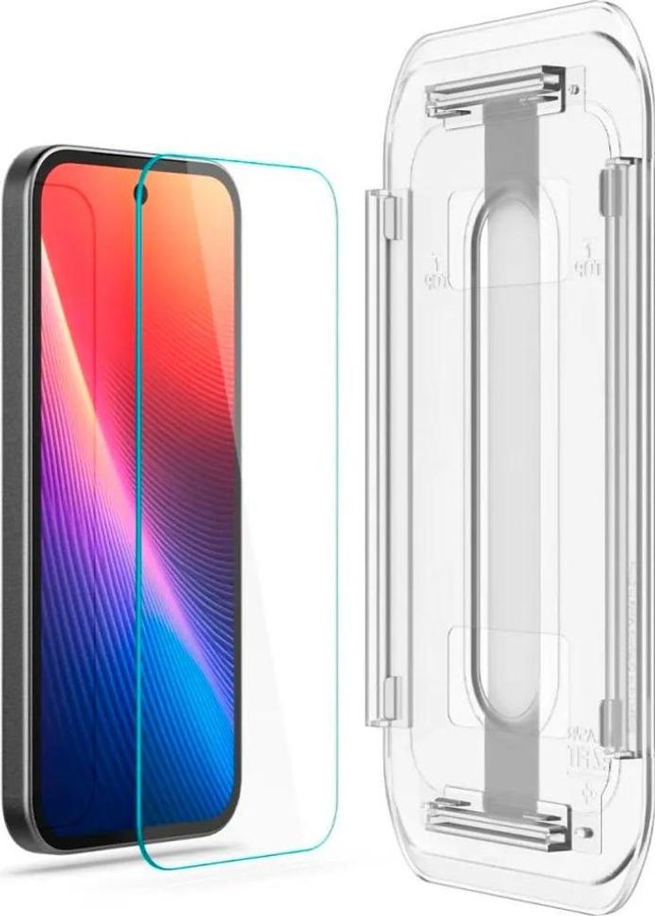 Spigen GLAS.tR EZ Fit, Google, Pixel 9a, Kratzresistent, Transparent, 2 Stück(e)