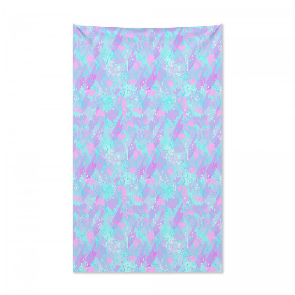 Abakuhaus Paris Wandteppich und Tagesdecke, Kaffee Eiffel weiche Farben aus Weiches Mikrofaser Stoff Kein Verblassen Klare Farben Waschbar, 140 x 2...