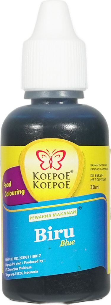 Koepoe Biru Lebensmittel Farbstoff Blau 30ml