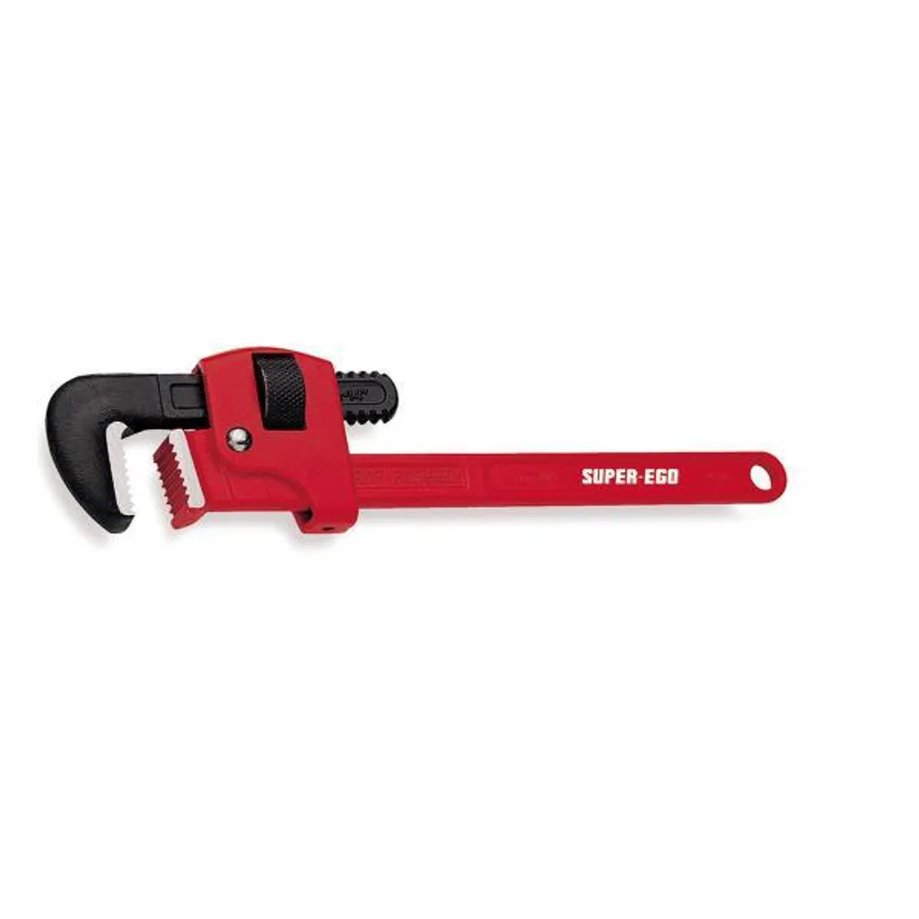 Serre-tube Stillson 14'' Super Ego 73982 en acier forgé rouge robuste