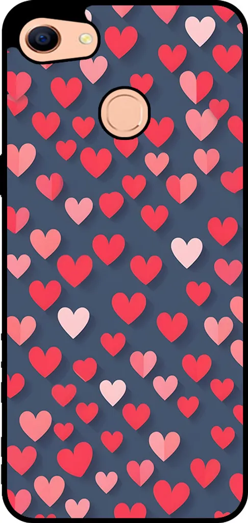 Backcover Oppo F5 Cuori Smartphonica | Custodia Slim TPU Rosa
