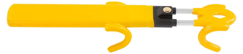 Protection antivol de direction jaune, modèle universel anti-sciage - 4