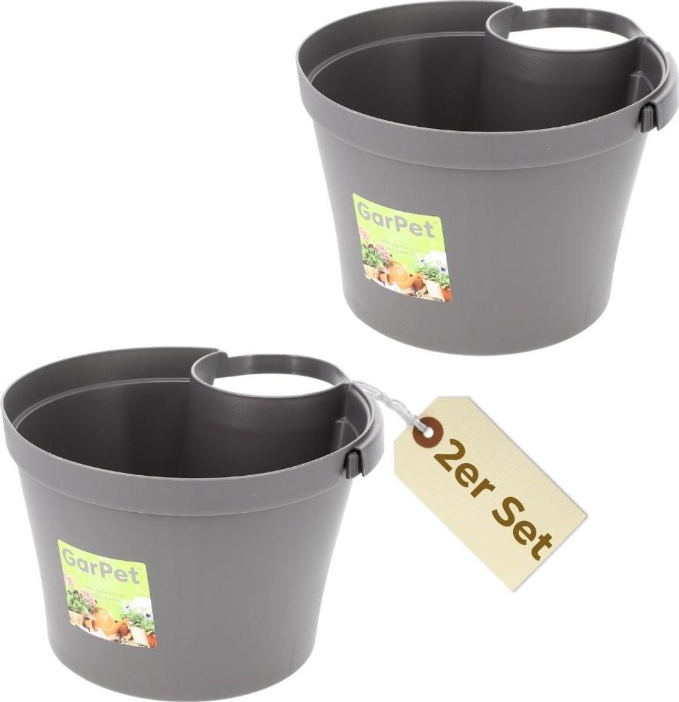 2er Set Fallrohr Blumentopf Fallrohr Blumentopf für Produktbild 