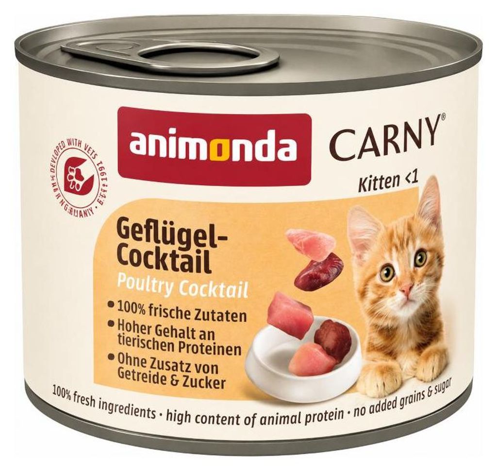 animonda Carny 83963, Kotě, Kuřecí maso, Kachna, Turecko, Obrázek produktu 