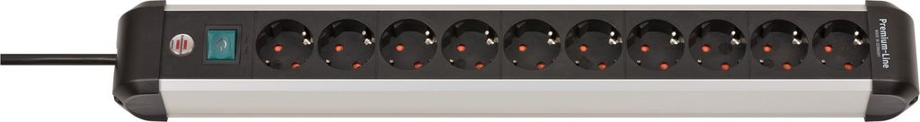 Brennenstuhl Premium-Alu-Line Steckdosenleiste 10-fach, (3 Produktbild 