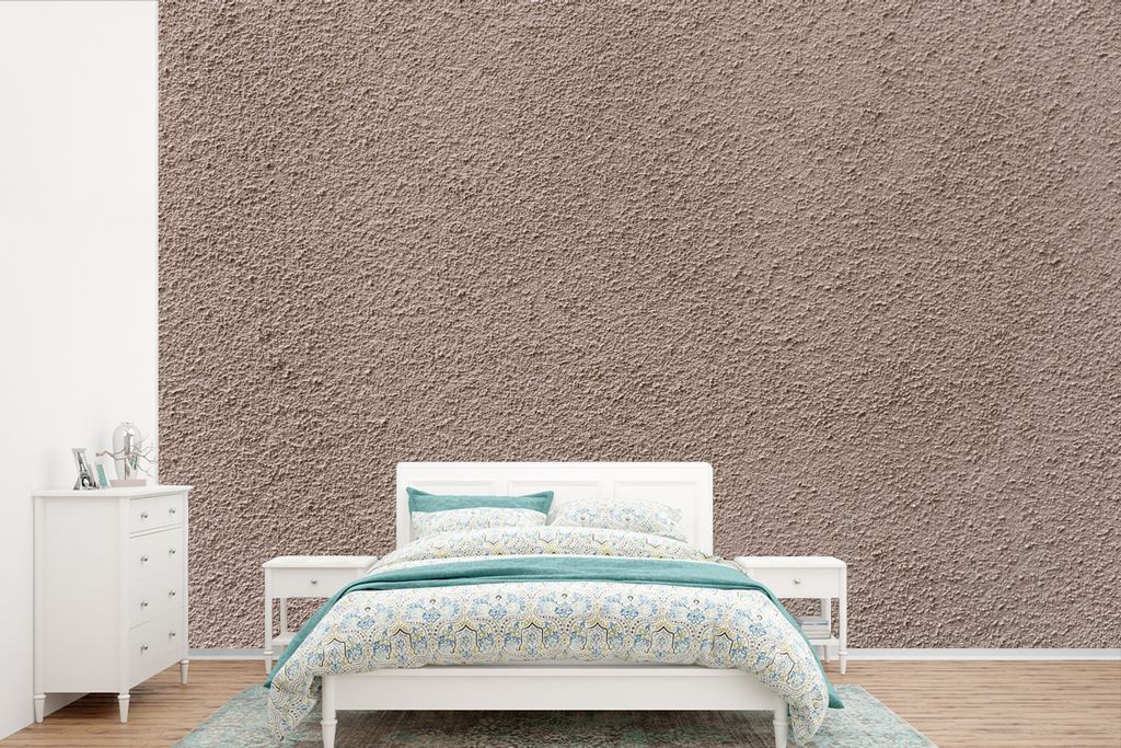 MuchoWow Fototapete für Wohnzimmer oder Schlafzimmer Wandtapete Vinyl Motivtapete Stein - Wand - Braun - 330x220 cm - Fototapeten