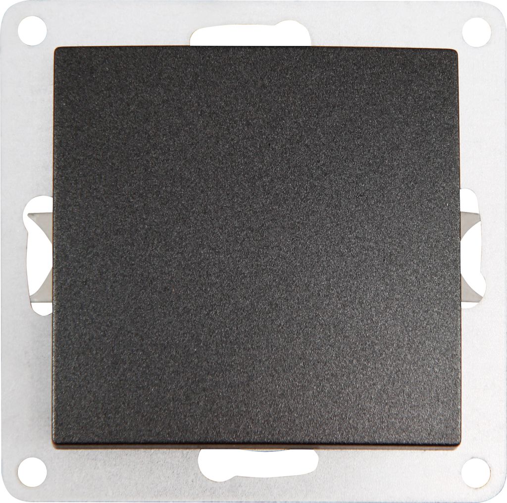 Taster McPower ''Flair'', 250V/10A, UP, anthrazit Produktbild 
