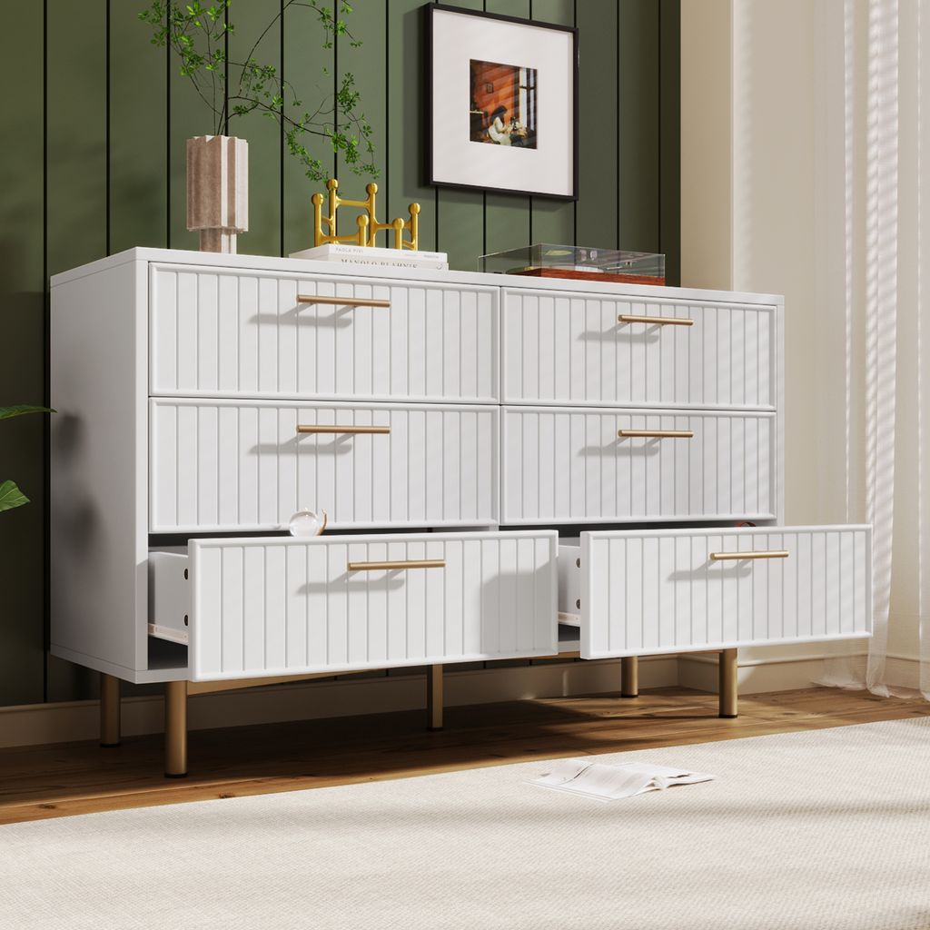 okwish Kommode Sideboard mit viel Stauraum, Schrank mit 6 Produktbild 
