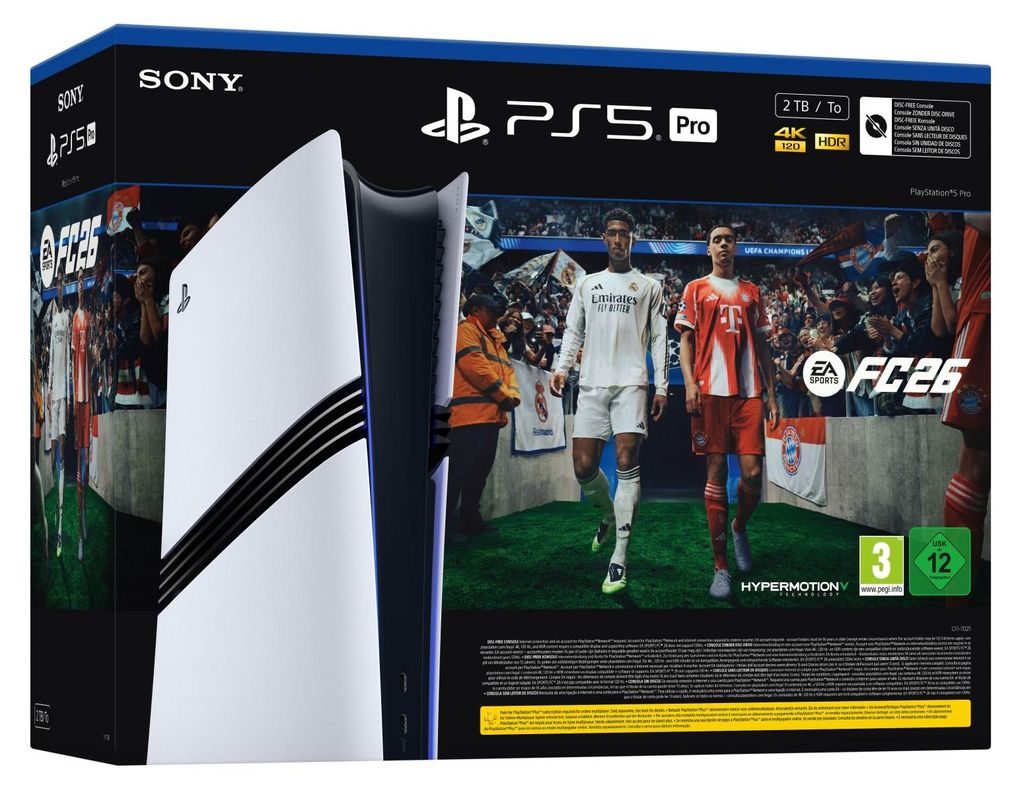 Sony PlayStation 5 Pro Digital Edition 2TB + EA FC26 Obrázok produktu 