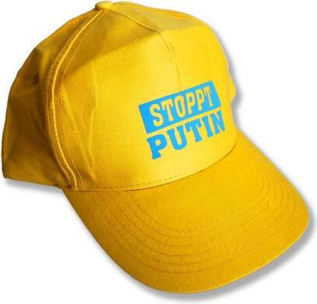 Baseballcap Cap Basecap Kappe in Gelb - UKRAINE -