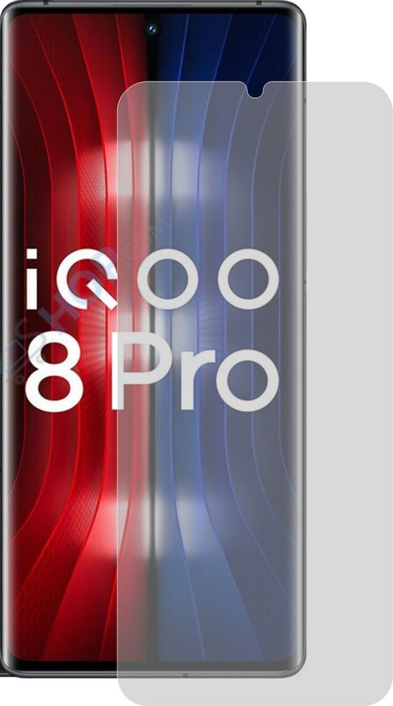 Vivo iQOO 8 Pro 2x Premium Panzerfolie 7H Schutzfolie Antibakteriell Antischock