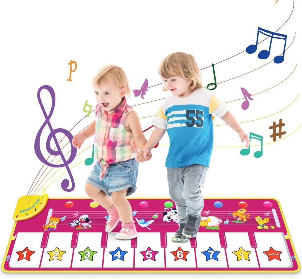 Baby Musikmatte Klaviermatte Klavier Teppich Matte Spielzeug Kindergeschenk 