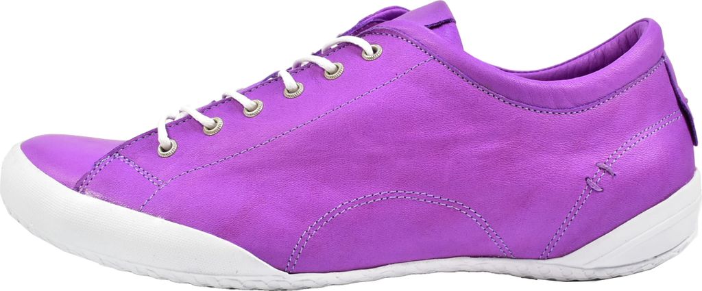 Andrea Conti Damen Sneaker Schnürer Halbschuh Leder dynamisches Design 0340559, Größe:39 EU, Farbe:Lila