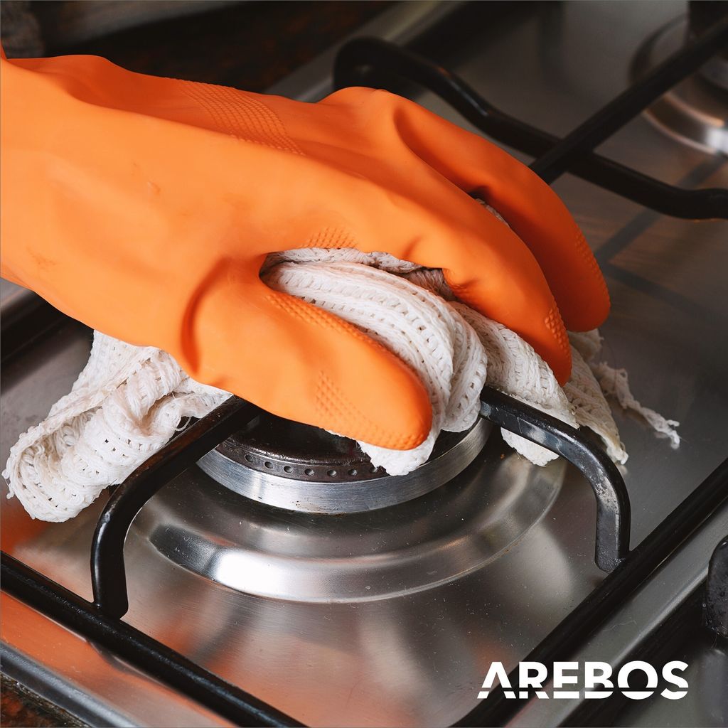 AREBOS plynová varná doska 4 horáky, nerezová oceľ, vrátane Obrázok produktu 9