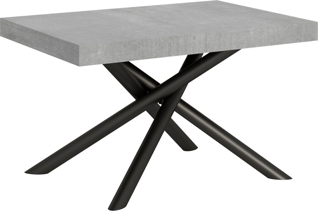 ITAMOBY - Ausziehtisch 130/234x90 cm Famas Zement Tischbeine Anthrazit