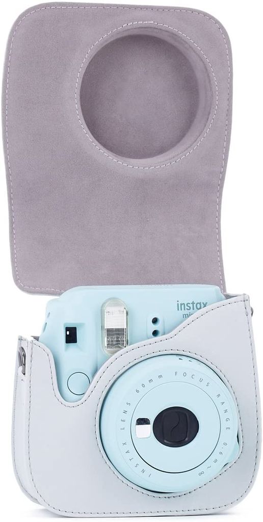 Kameratasche für Fujifilm Instax Mini 9 Shining Silver Mini 8+/ Mini 8 Sofortbildkamera mit Schultergurt und Tasche für Fotozubehör 