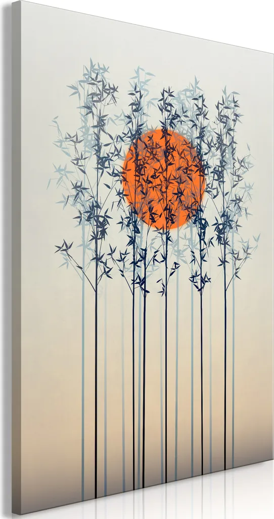 Quadro Zen Crepuscolo Solitario 80x120 - Arte Verticale per il Relax