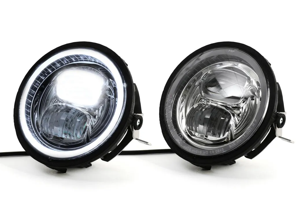 Phare LED Moto Nostra HighPower Ø143mm avec support pour Vespa PX E9
