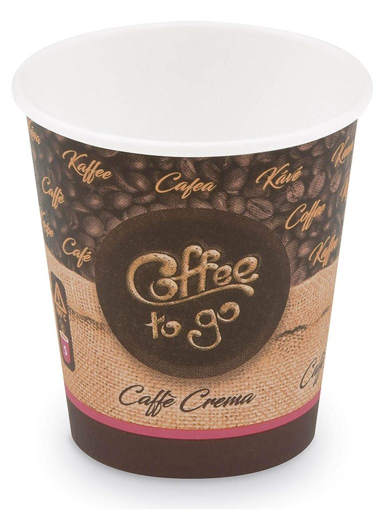 100x Kaffeebecher S 'Coffee To Go' Caffe Crema Americano Produktbild 