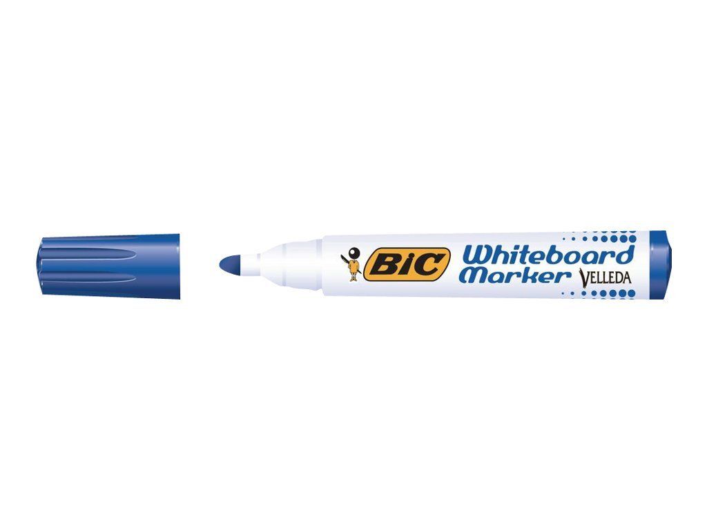 BIC Velleda ecolutions 1701 - Marker - nicht dauerhaft - für Whiteboard - Blau - alkoholbasierte Tinte - 1.5 mm (Packung mit 12)