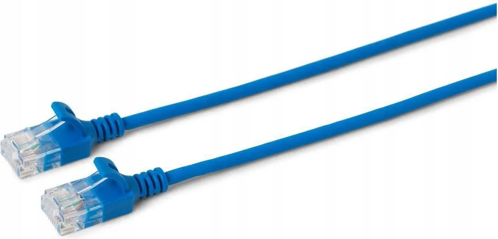 Cavo di Rete Microconnect W125628004 Cat6a Slim Blu 0,5m U/UTP
