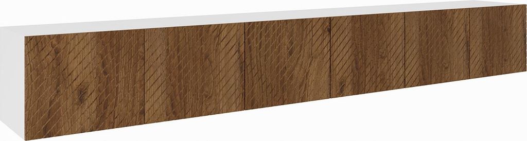 MEBLINI TV-Schrank 300cm Lang - Fernsehschrank - TV Lowboard Industrial - Unterschrank für Fernseher - TV-Unterschrank - TV-Schrank - Hängeschran...