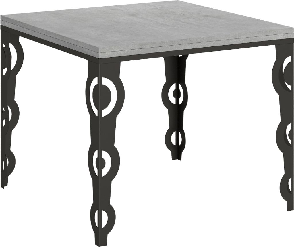 Klapptisch 90x90/180 cm Karamay Libra Cement Produktbild 