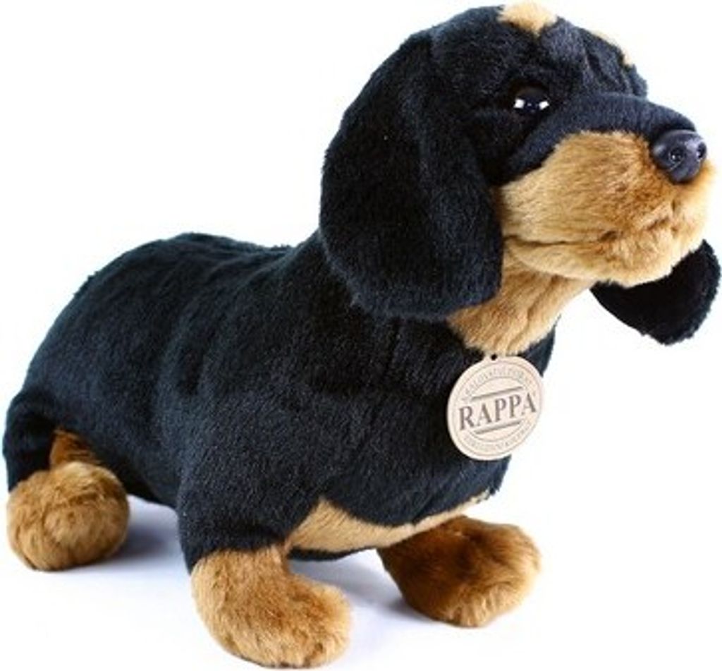 RAPPA Peluche chien teckel assis 32 cm ECO-FRIENDLY Image du produit 