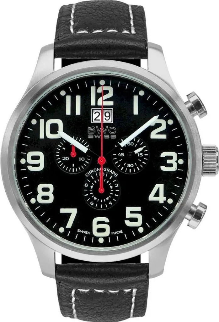 Montre Homme BWC Swiss Durable - Finie la Pile qui Tombe en Panne