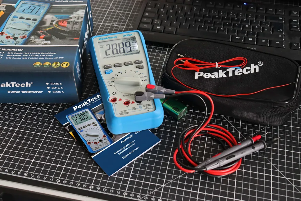 Multimètre Numérique True RMS PeakTech P 2015 A pour Mesures Électriques