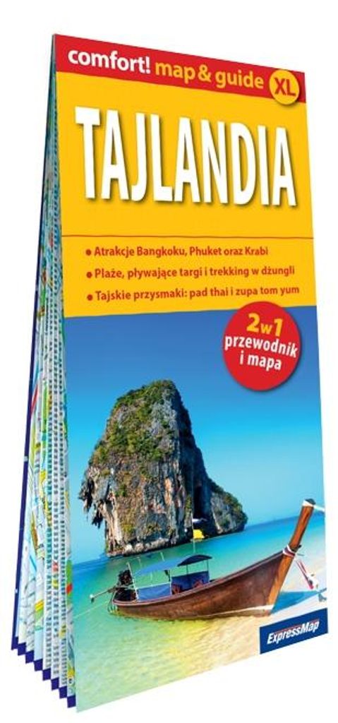 Mapa Tajlandia map&guide XL PL laminat 2020