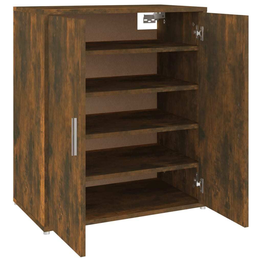 Schuhschrank Räuchereiche 60x35x70 cm Holzwerkstoff Produktbild 