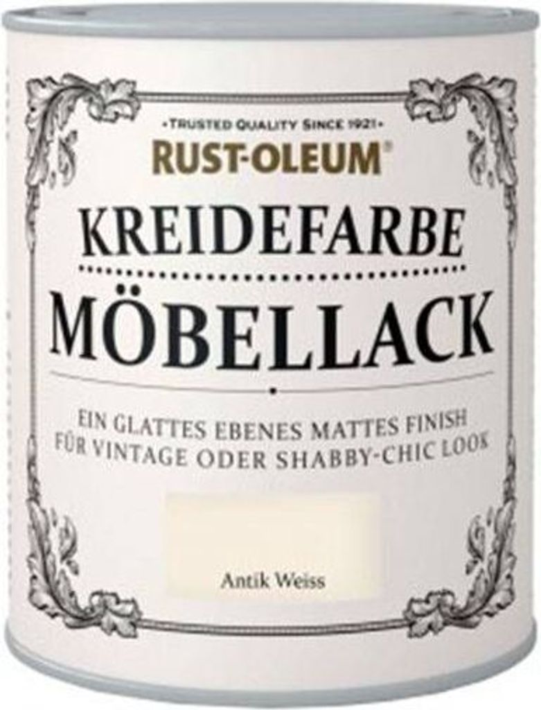 Rust Oleum Shabby Kreidefarbe Möbellack Antikweiss mattes Produktbild 5
