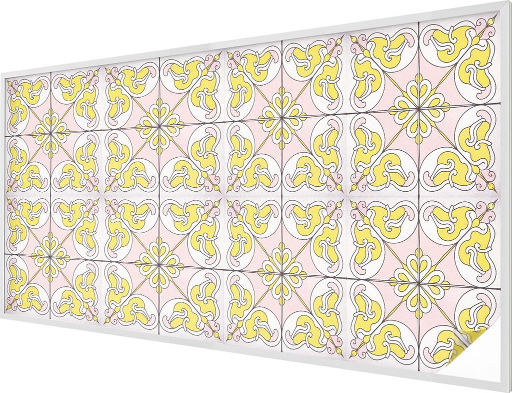 Buntglas Fensterfolie – 200x100 cm – Stained-Glass Design – blickdichte dekorative Sichtschutzfolie – selbstklebend, UV-Schutz – Abstrakt...