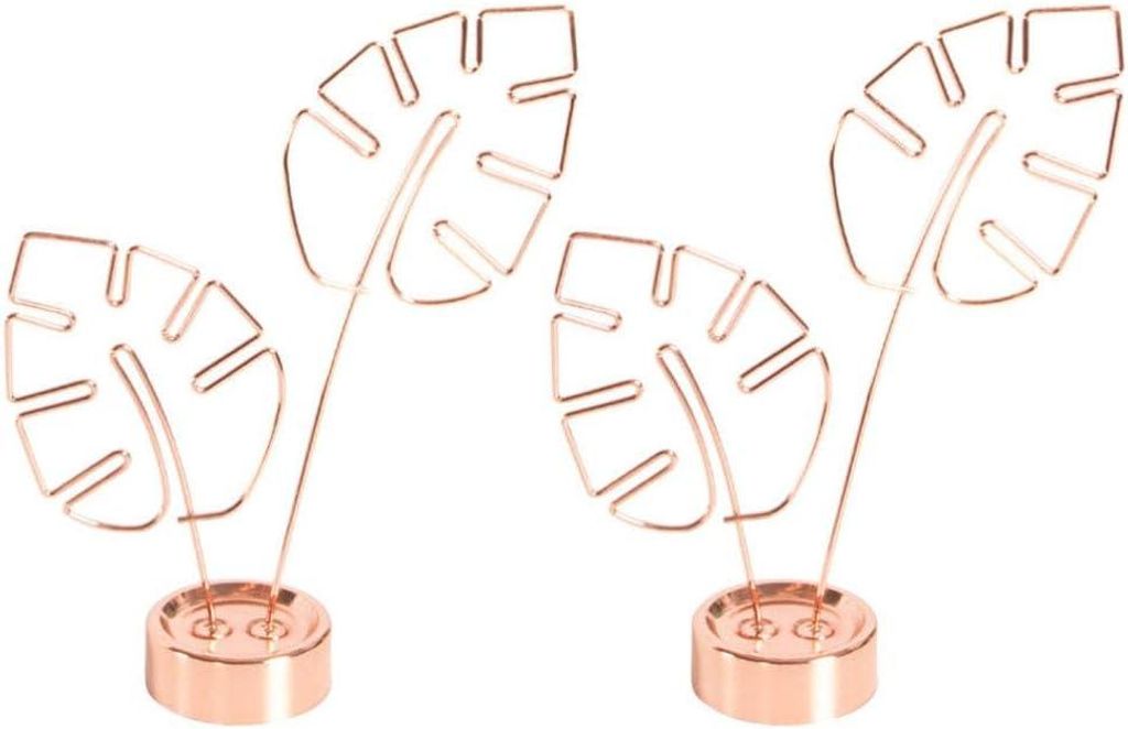 Schreibtisch-Notizmappen – Bilderrahmen mit Tischnummernhalter und niedlichen Clips