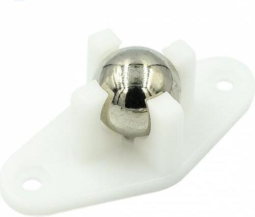 W420 Kugelrolle - Nylonhalter, 19mm Höhe