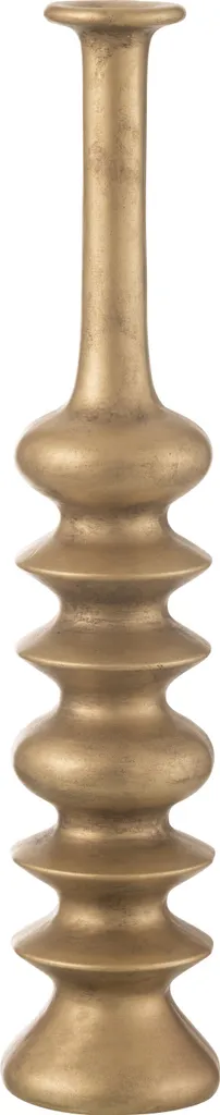 Vase Nebu J-Line en Céramique Dorée Taille L pour Déco Chic 40cm
