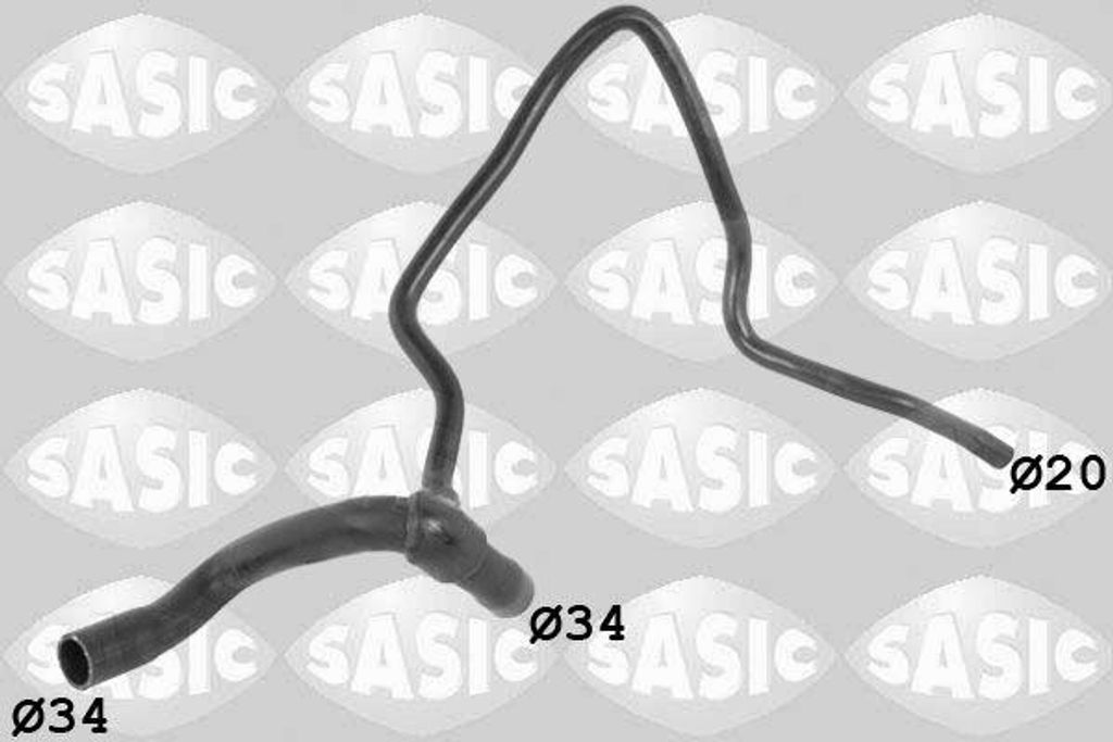 SASIC 3406341 Kühlerschlauch OE 1337543 kompatibel mit Astra G