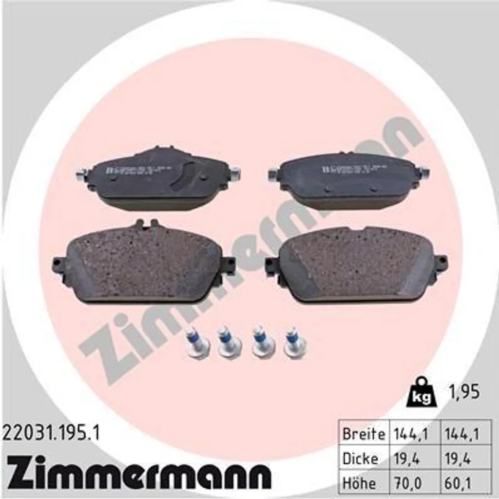 Plaquettes de Frein 22031.195.1 pour Stopper les Bruits et Sifflements