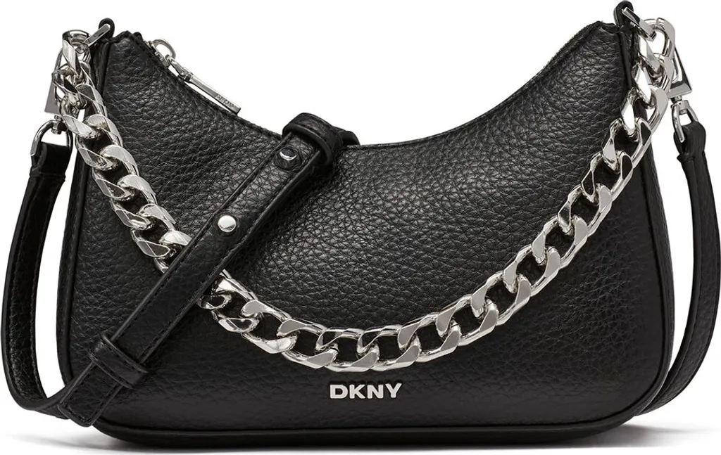 Petit sac à main bandoulière DKNY Jenna format demi-lune chic pour sorties