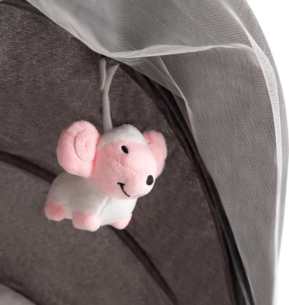 Transat Électrique Gris avec Télécommande et Musique Bluetooth Bébé - 10