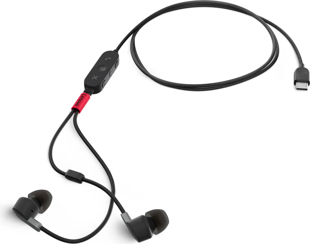 Casque intra-auriculaire Lenovo GO USB-C ANC idéal pour le télétravail