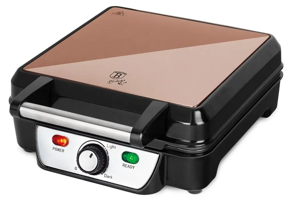 Gaufrier pour Brunch en Famille Rose Gold, Préparez 4 Gaufres Rapidement