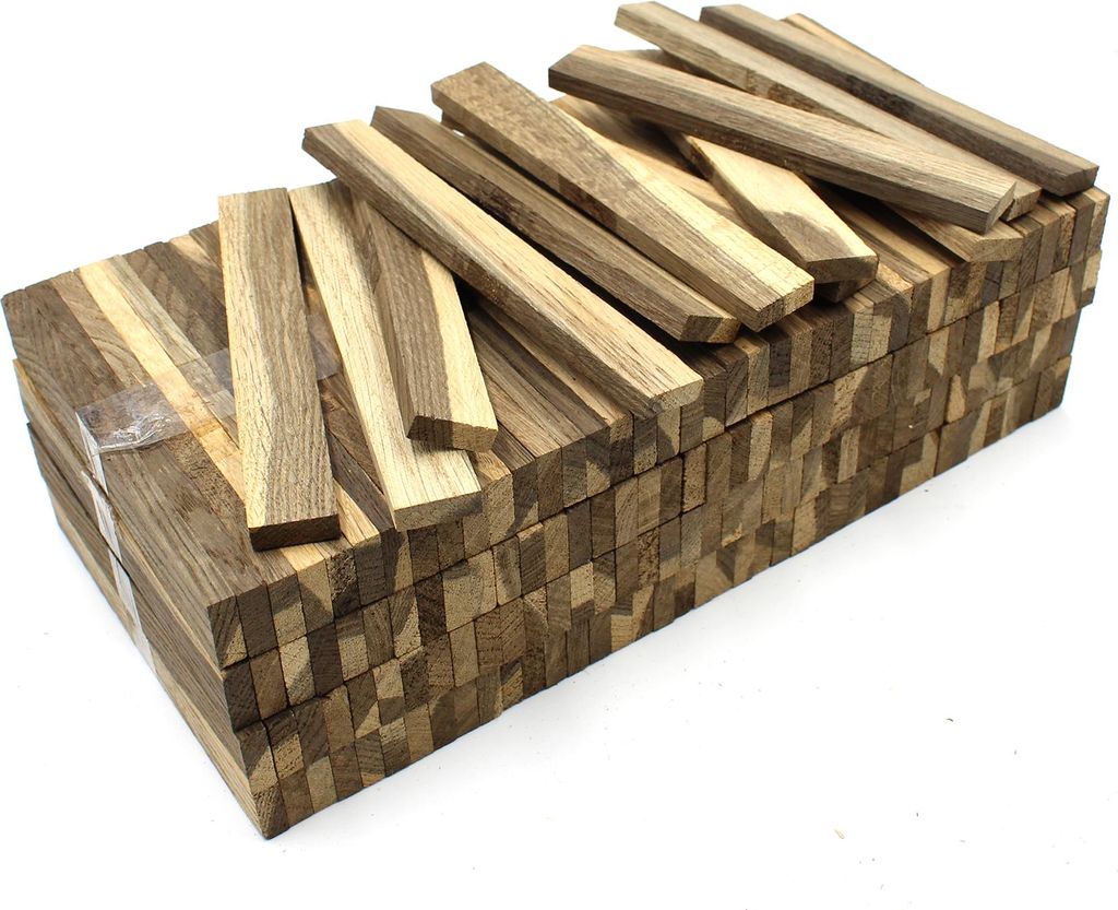 Holzleisten aus Räuchereiche Bastelklötzchen Klötzchen Holzleiste Bastelholz 22x8x160 1Stück
