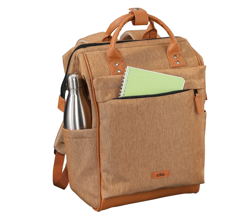 Sac à dos Cilio ELBA marron résistant avec finitions de qualité pro
