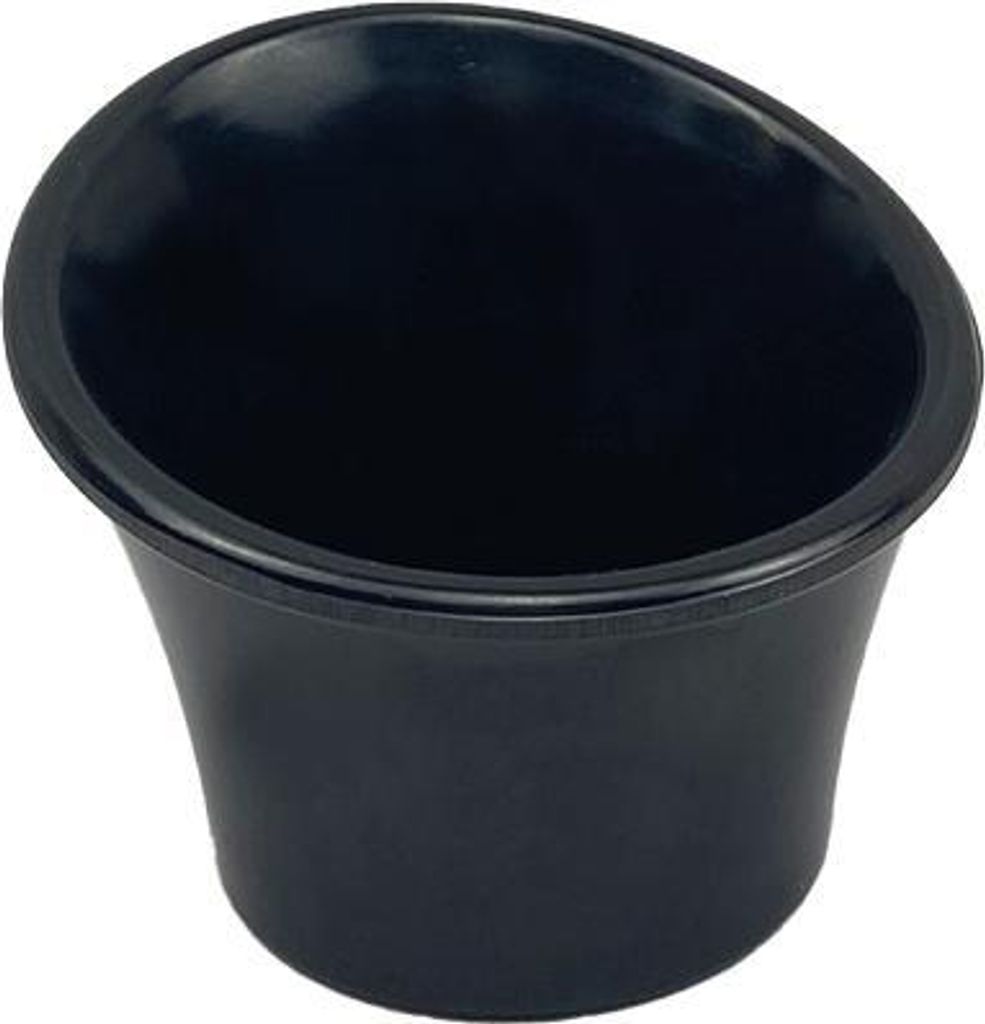 LAVA METAL Soßen-/Dip-Glas aus Melamin - schwarz