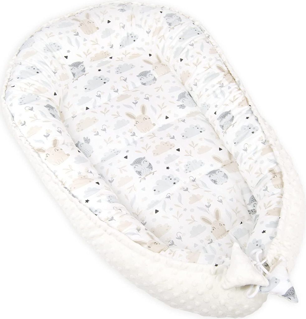 PIMKO Babynest 2seitig Minky Babynestchen für Baby Produktbild 
