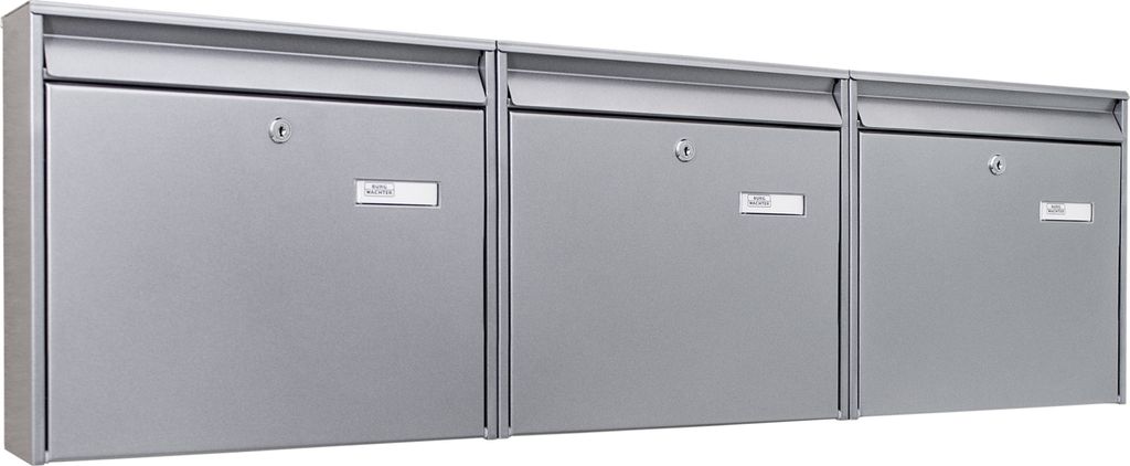 Burg-Wächter Briefkastenanlage 3-fach silber 108x32x10cm, Produktbild 1